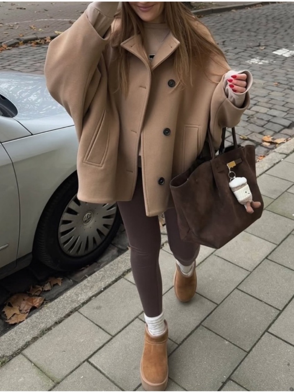 Zara Camel Coat Jacket - Picture 2 of 15